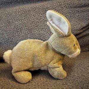 Charming Tan Plush Bunny Toy